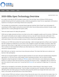 OERu 2020 Technology Overview